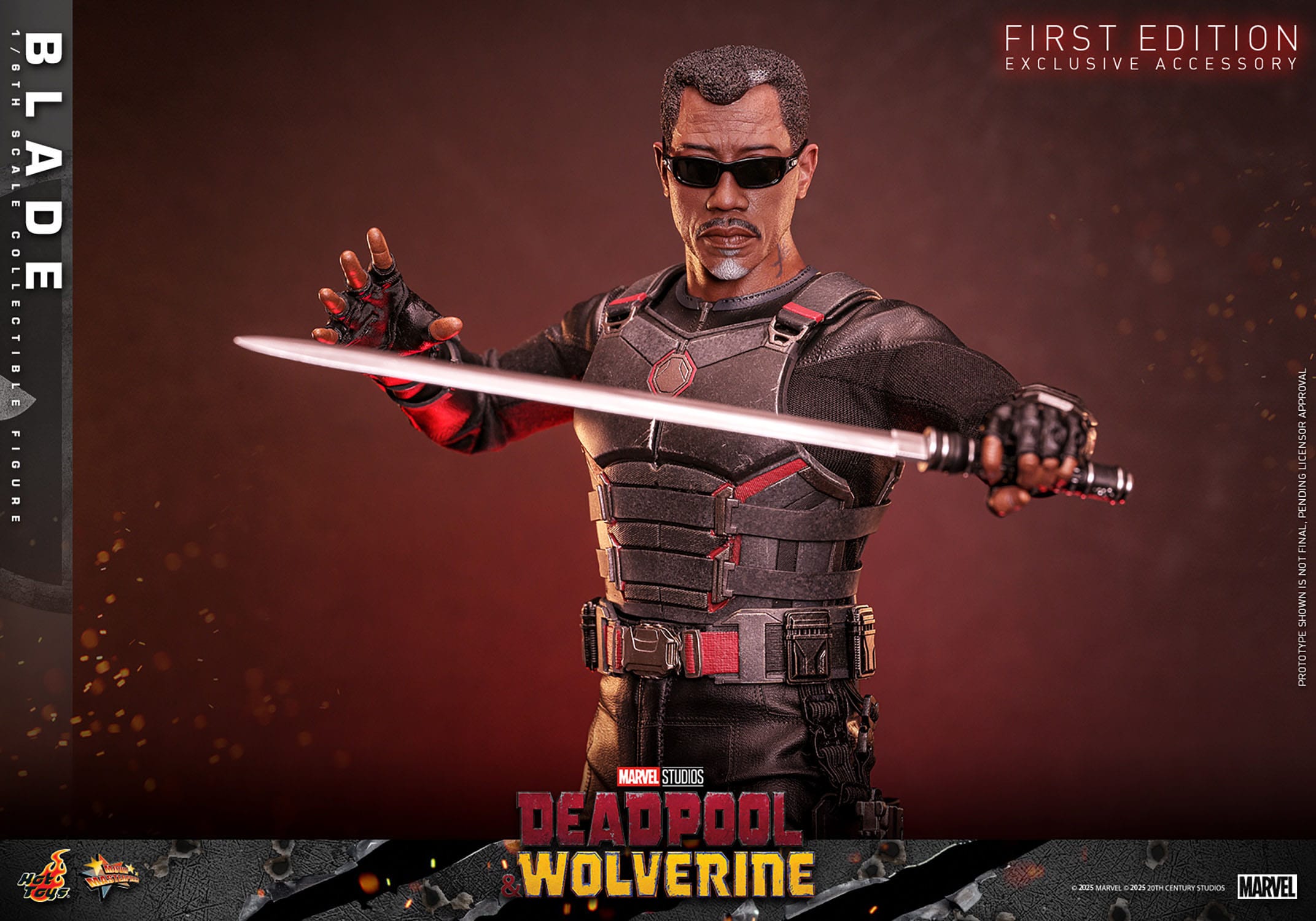 Deadpool & Wolverine: Blade: MMS791: 1/6th Scale Action Figure: Hot Toys