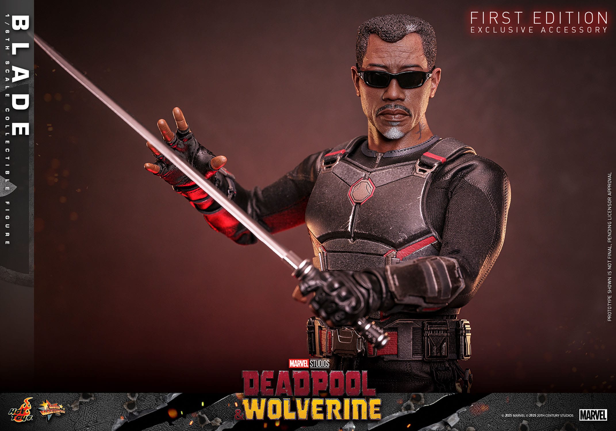 Deadpool & Wolverine: Blade: MMS791: 1/6th Scale Action Figure: Hot Toys