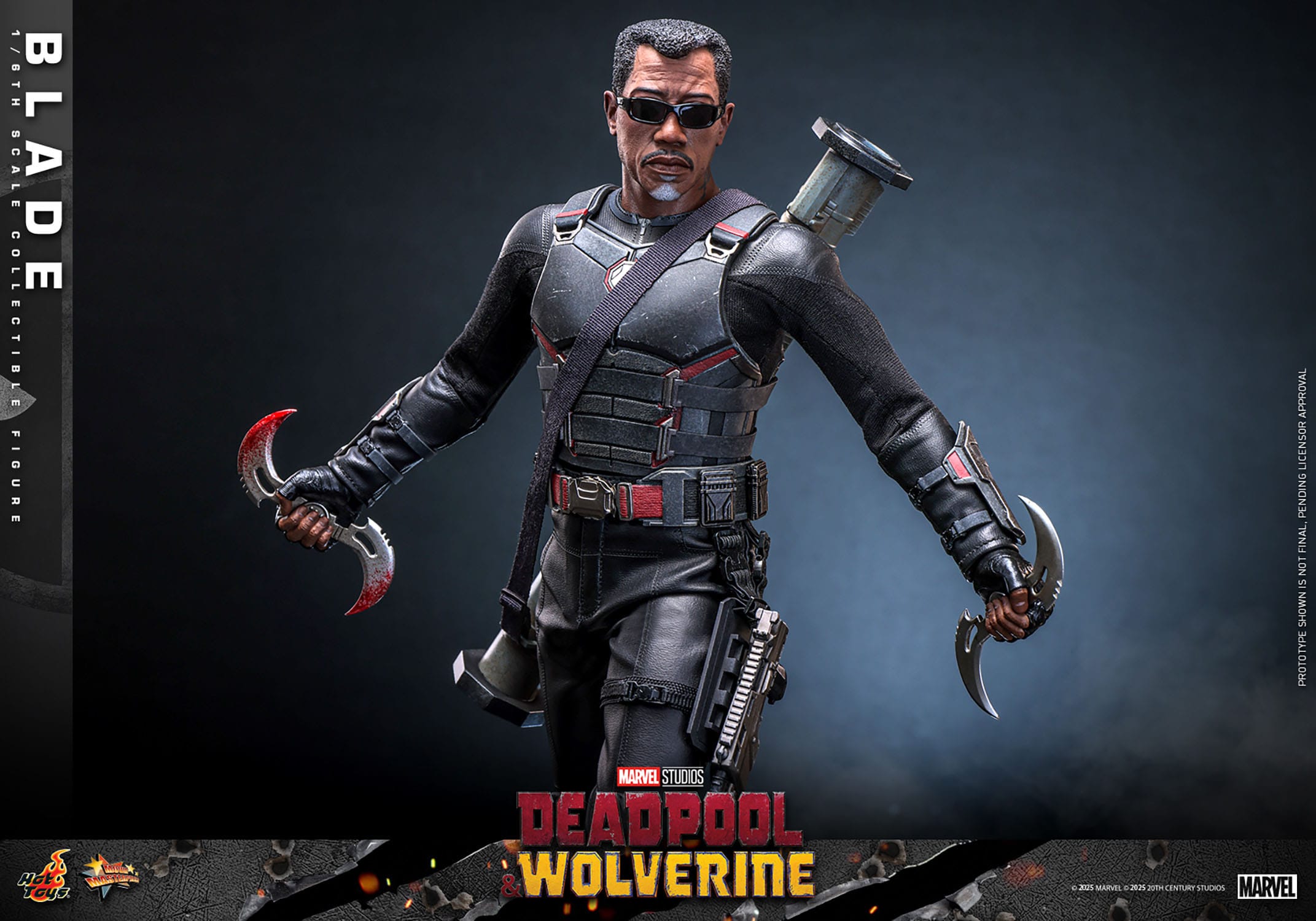 Deadpool & Wolverine: Blade: MMS791: 1/6th Scale Action Figure: Hot Toys