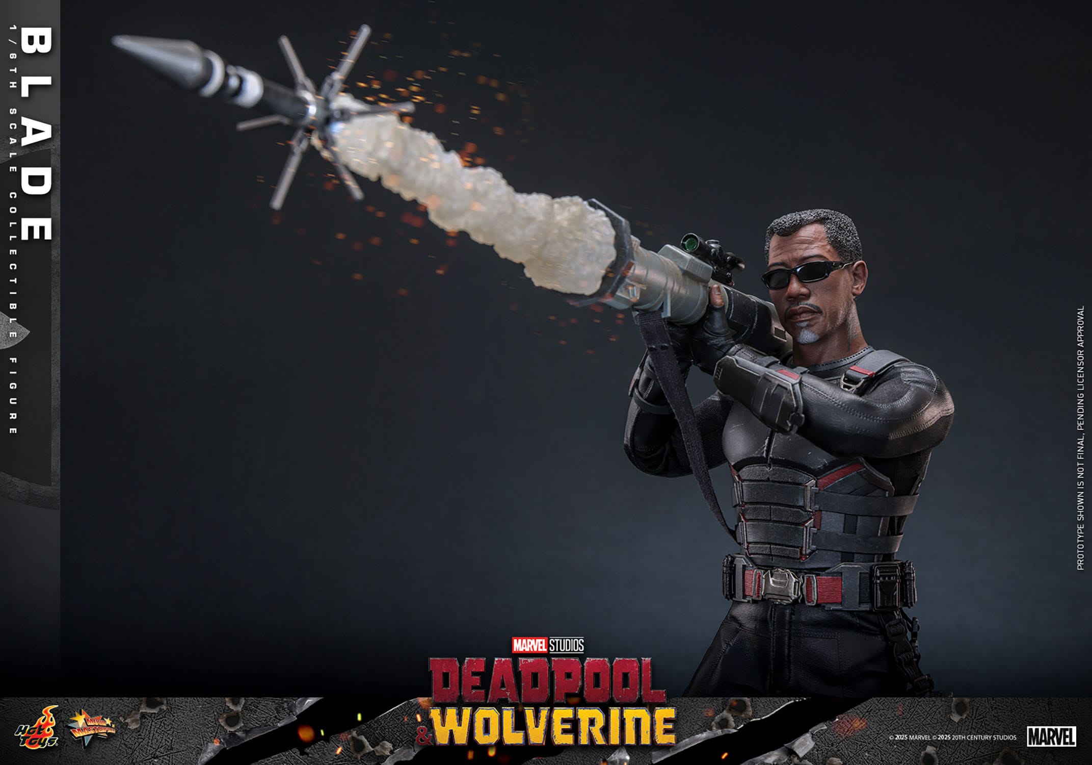 Deadpool & Wolverine: Blade: MMS791: 1/6th Scale Action Figure: Hot Toys