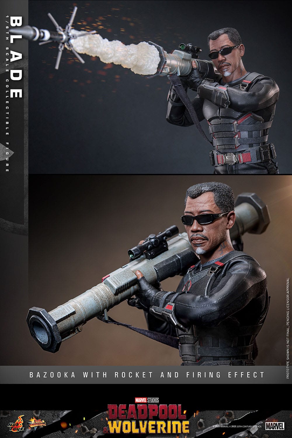 Deadpool & Wolverine: Blade: MMS791: 1/6th Scale Action Figure: Hot Toys