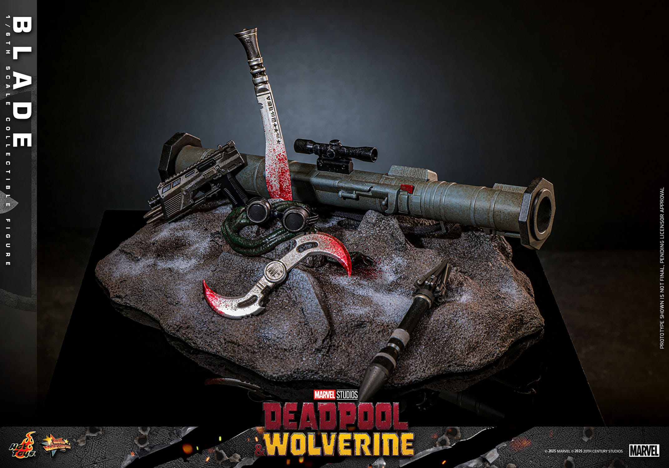 Deadpool & Wolverine: Blade: MMS791: 1/6th Scale Action Figure: Hot Toys