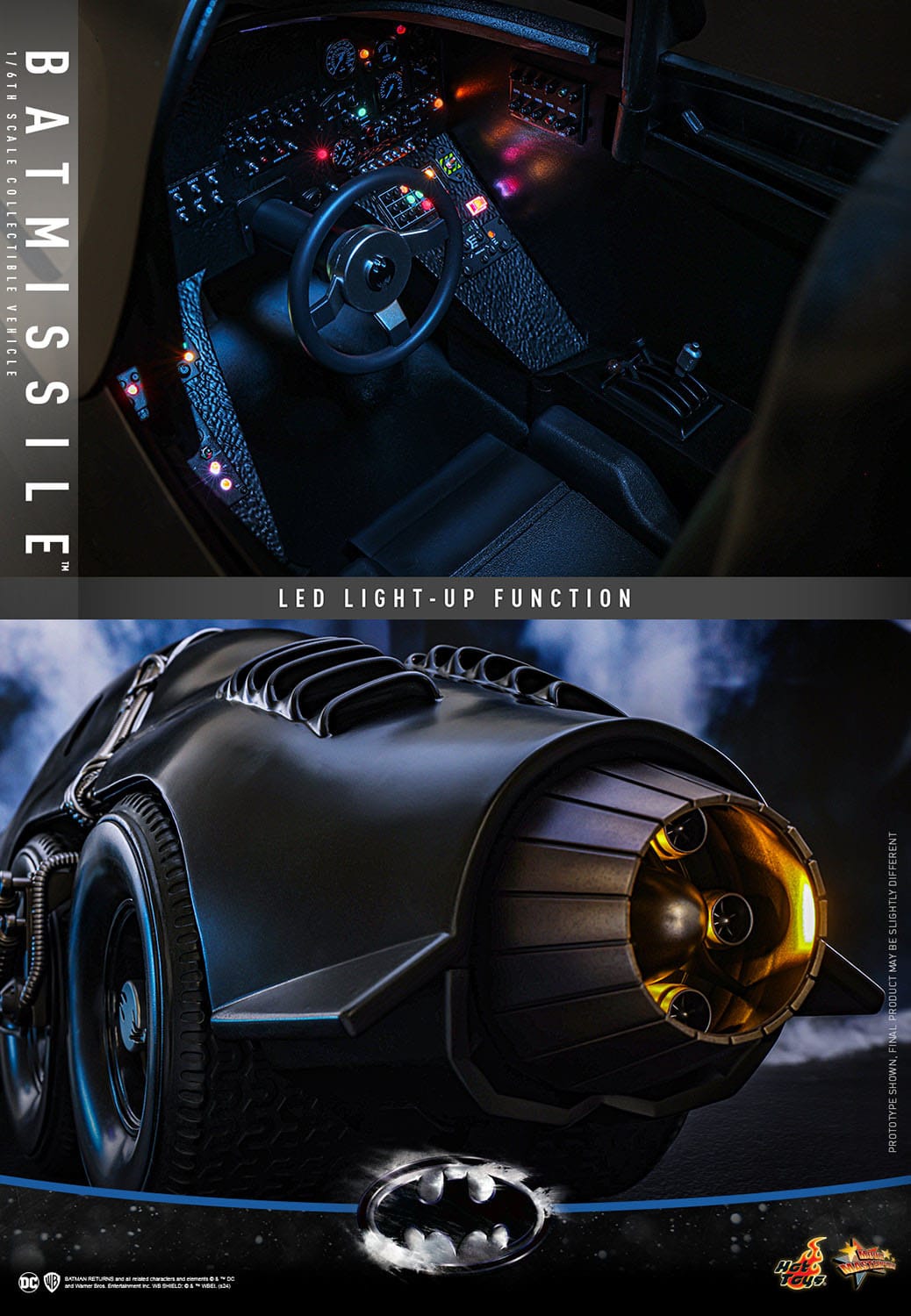 Batman Returns: Batmissile: MMS780: 1/6th Scale Collectible Vehicle: Hot Toys