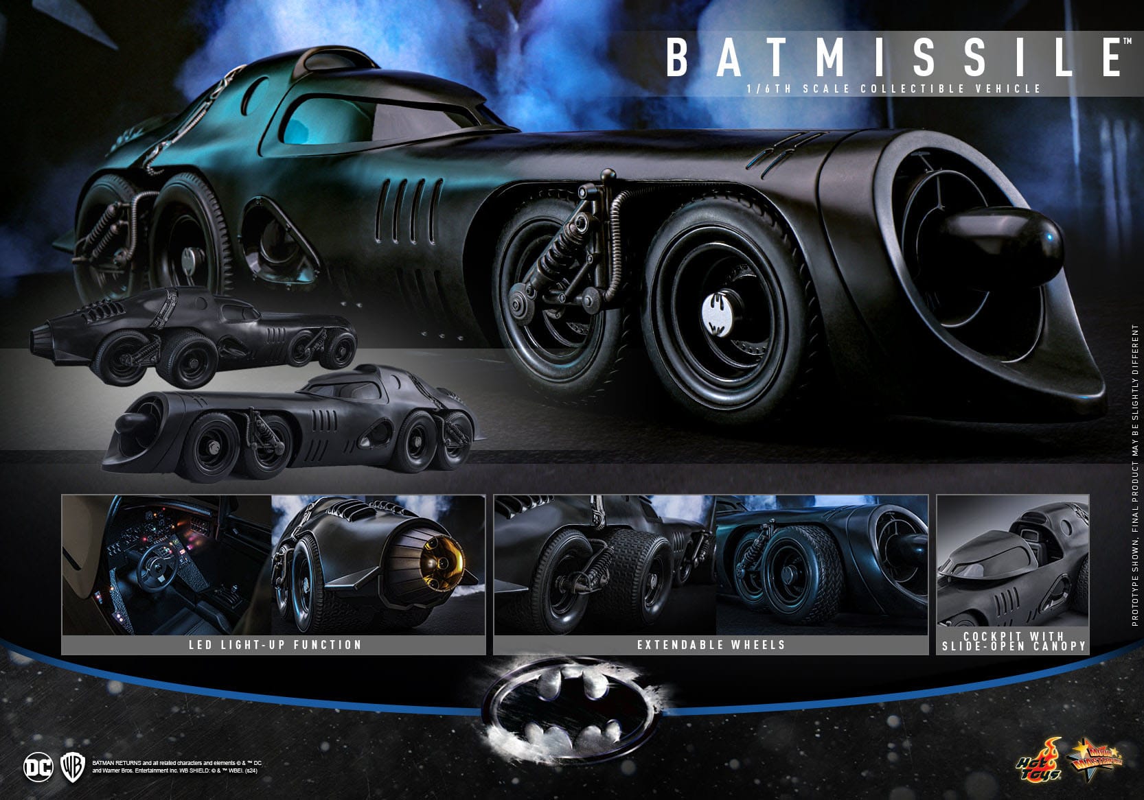 Batman Returns: Batmissile: MMS780: 1/6th Scale Collectible Vehicle: Hot Toys