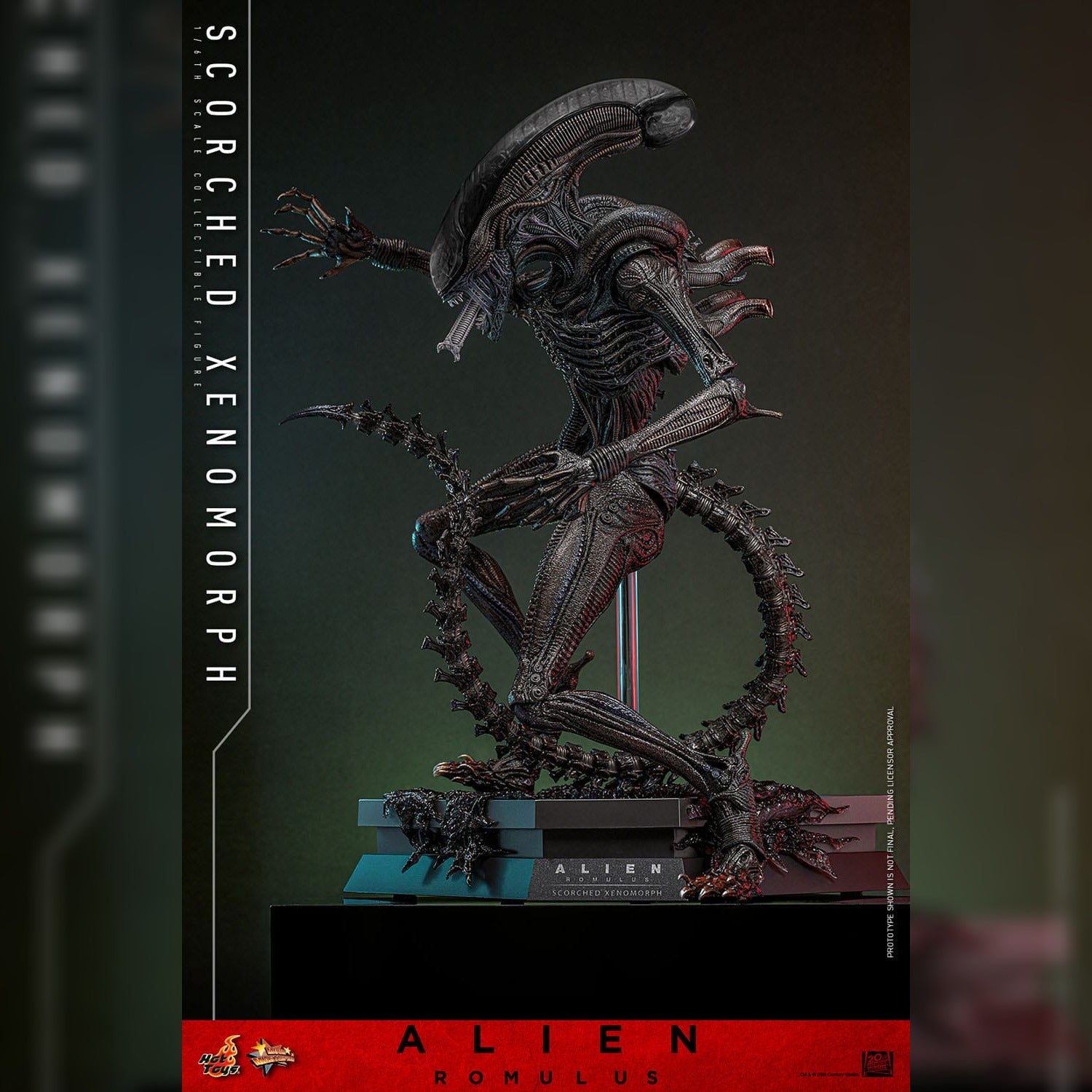 Alien: Romulus: Scorched Xenomorph: 1/6th Scale Action Figure: Hot Toys