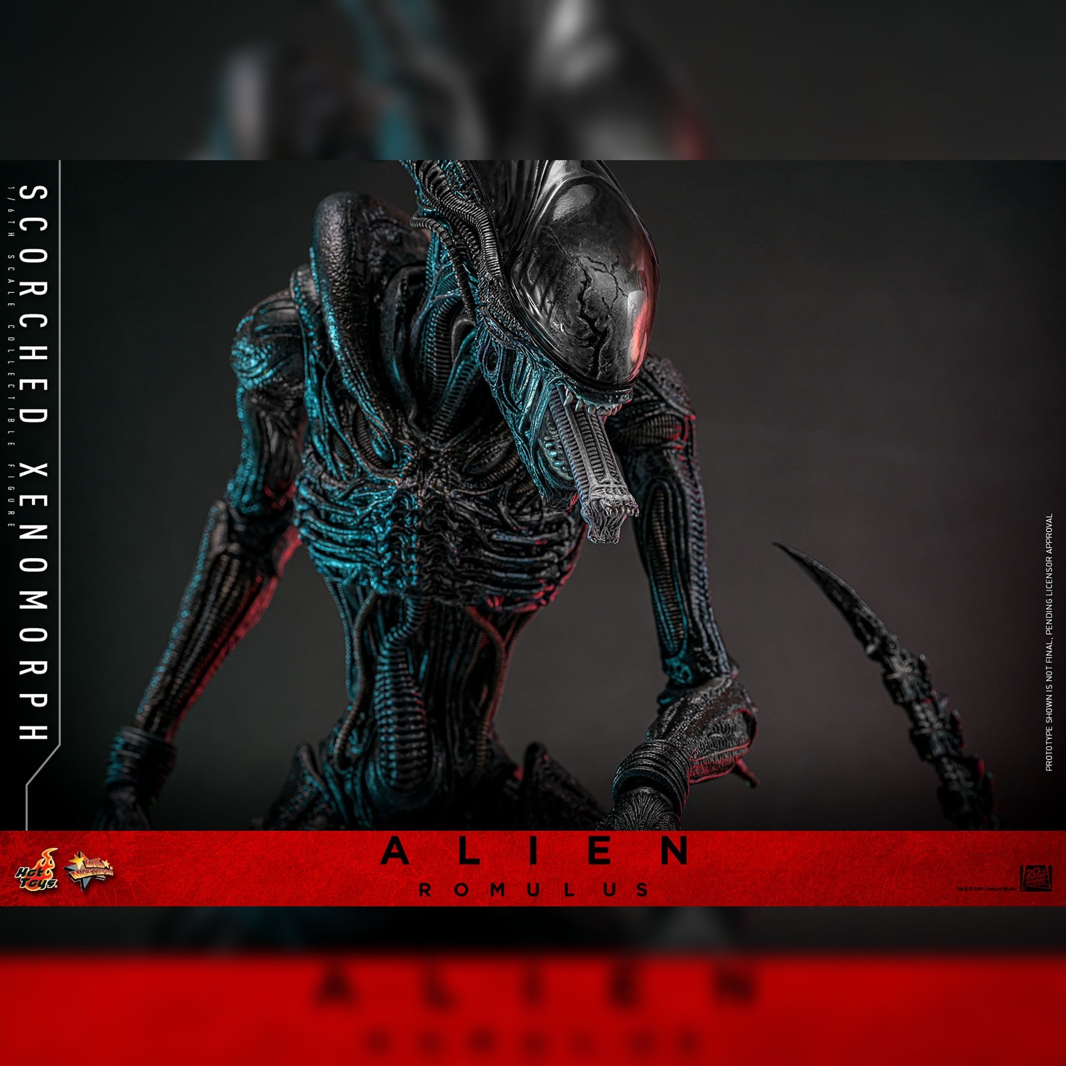 Alien: Romulus: Scorched Xenomorph: 1/6th Scale Action Figure: Hot Toys