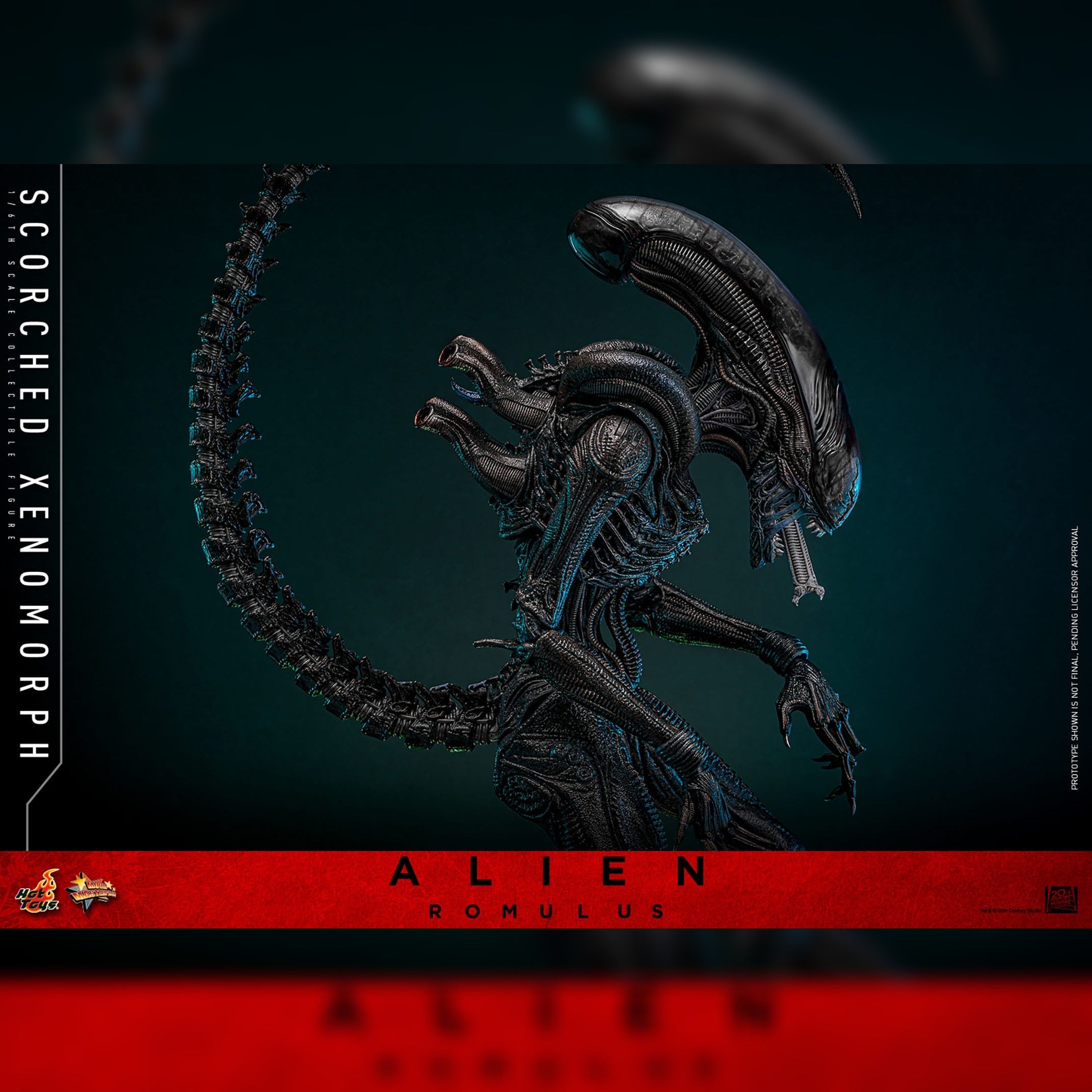 Alien: Romulus: Scorched Xenomorph: 1/6th Scale Action Figure: Hot Toys