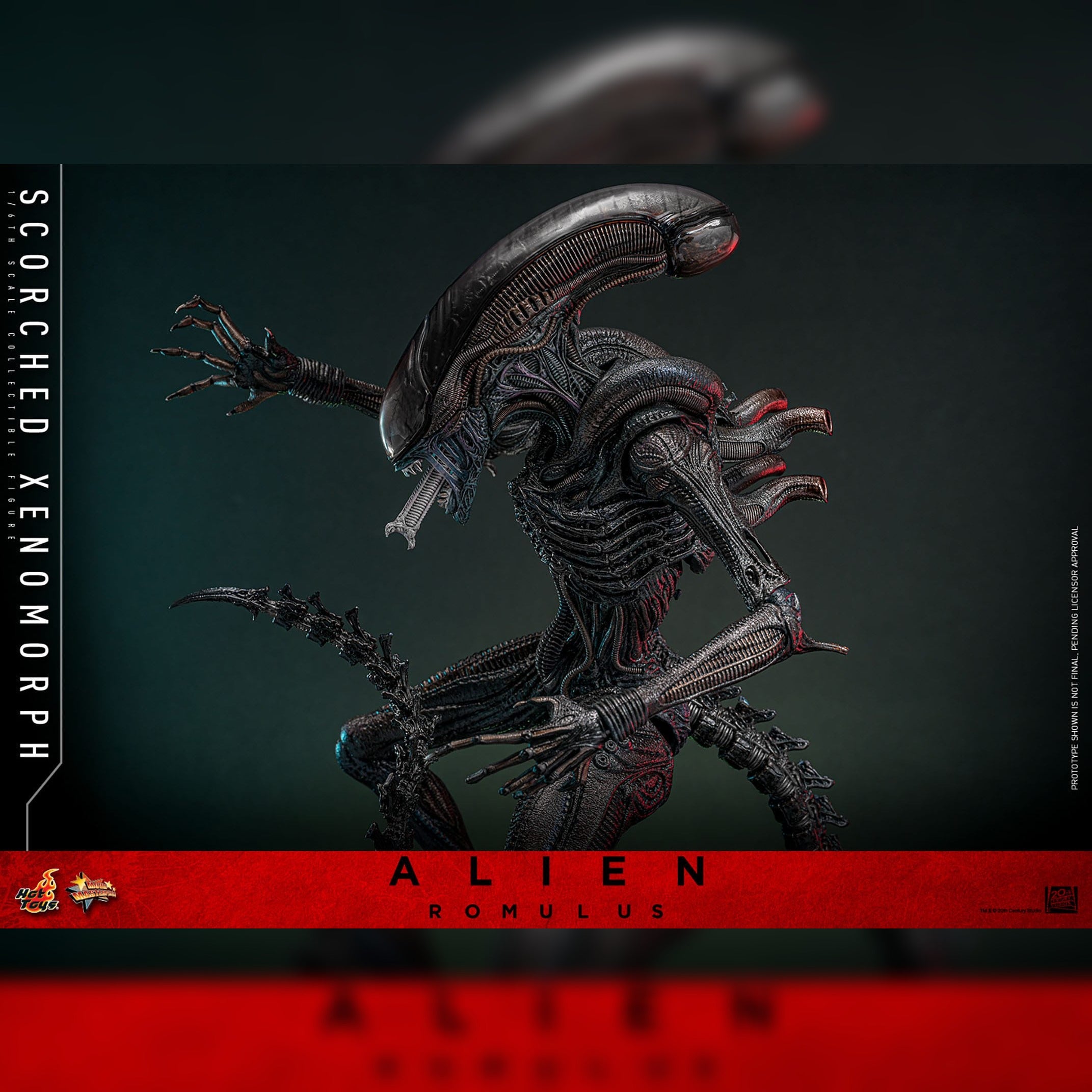 Alien: Romulus: Scorched Xenomorph: 1/6th Scale Action Figure: Hot Toys