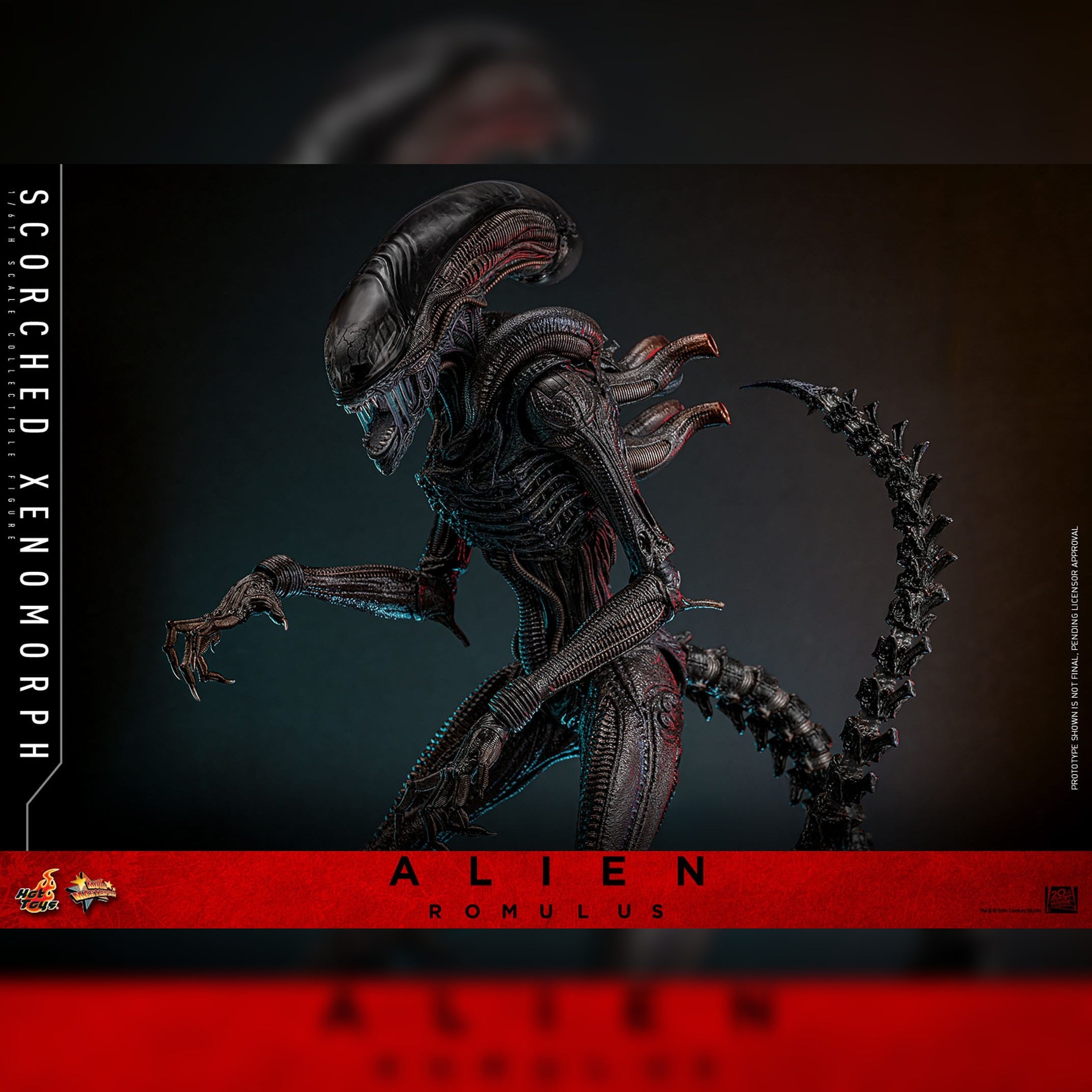 Alien: Romulus: Scorched Xenomorph: 1/6th Scale Action Figure: Hot Toys