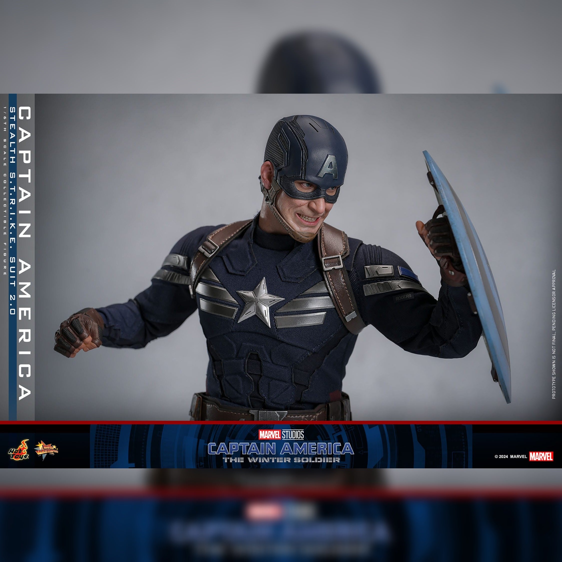 Captain America: The Winter Soldier: Captain America (Stealth S.T.R.I.K.E. Suit): 1/6th Scale Action Figure: Hot Toys