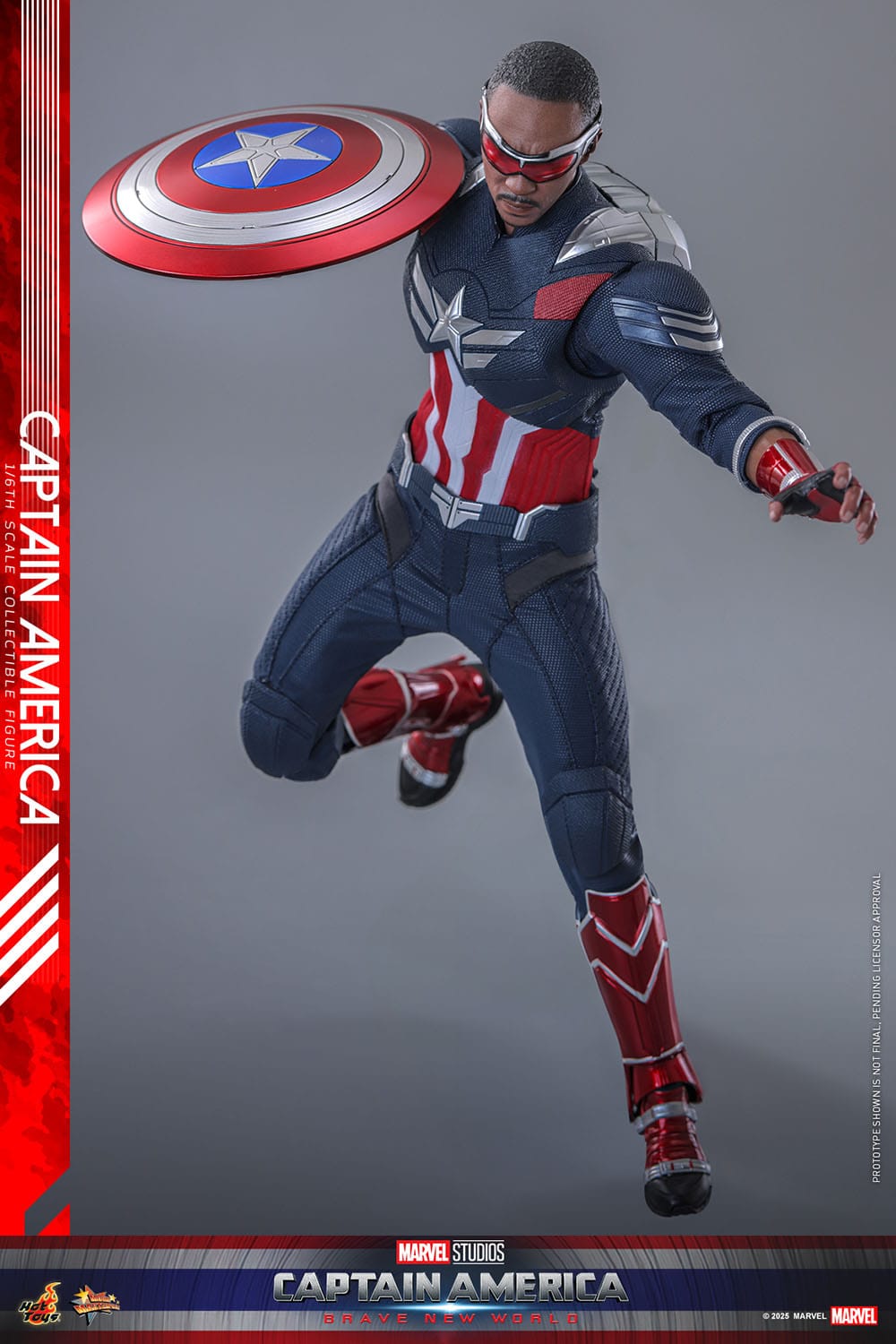 Captain America: Brave New World: Captain America: MMS779: 1/6th Scale Action Figure: Hot Toys