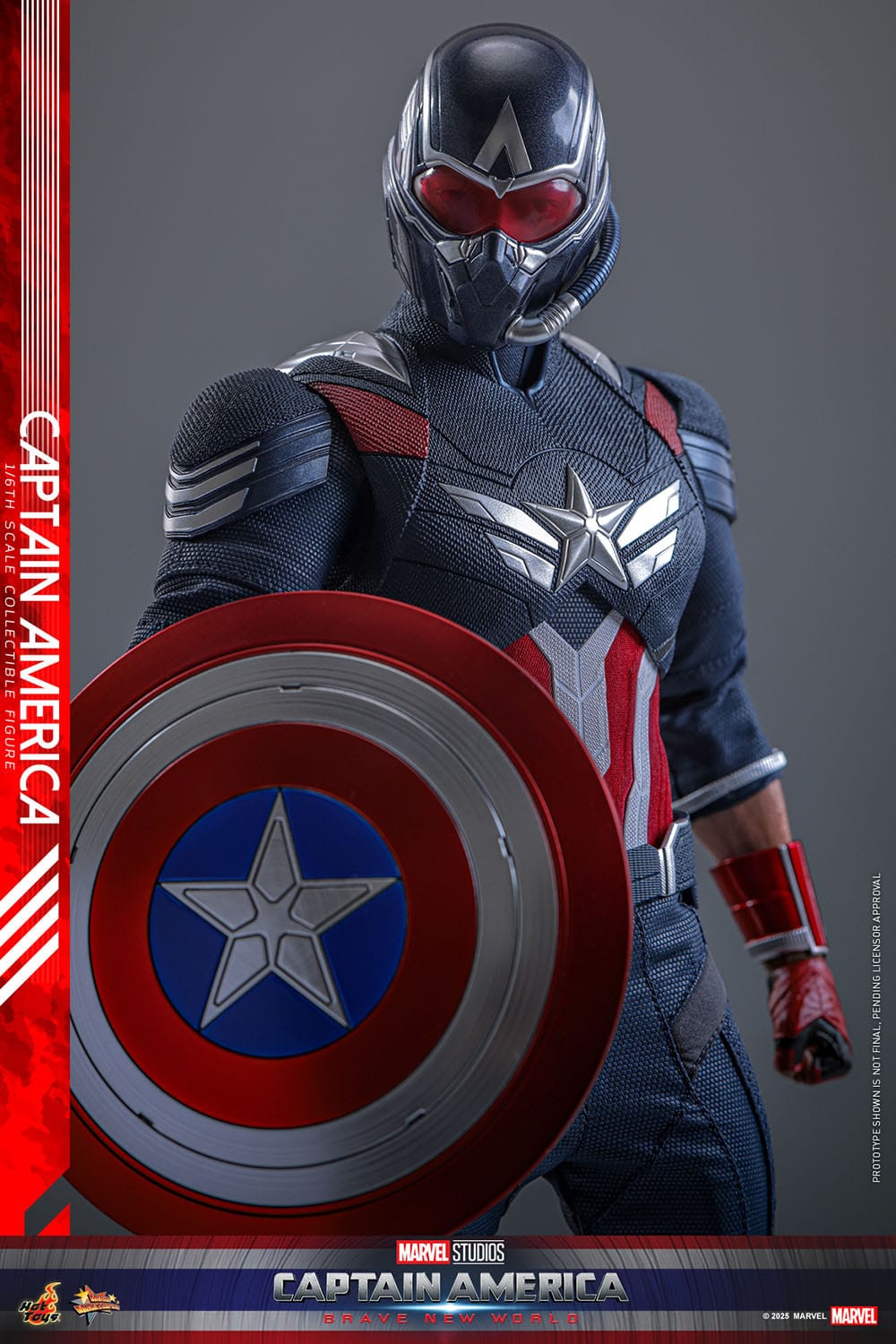 Captain America: Brave New World: Captain America: MMS779: 1/6th Scale Action Figure: Hot Toys