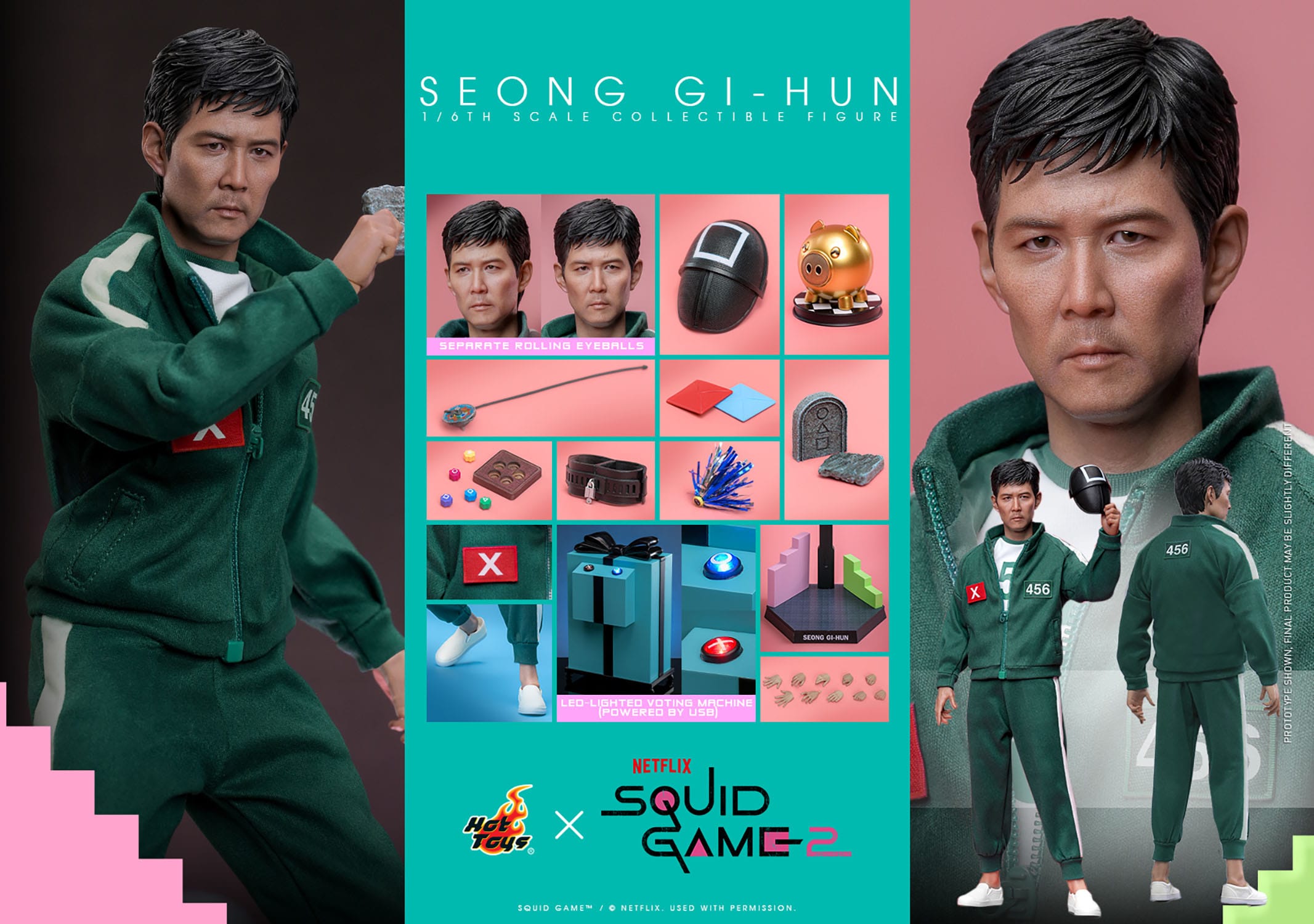 Squid Game 2: Seong Gi-hun: TMS153: 1/6th Scale Action Figure: Hot Toys