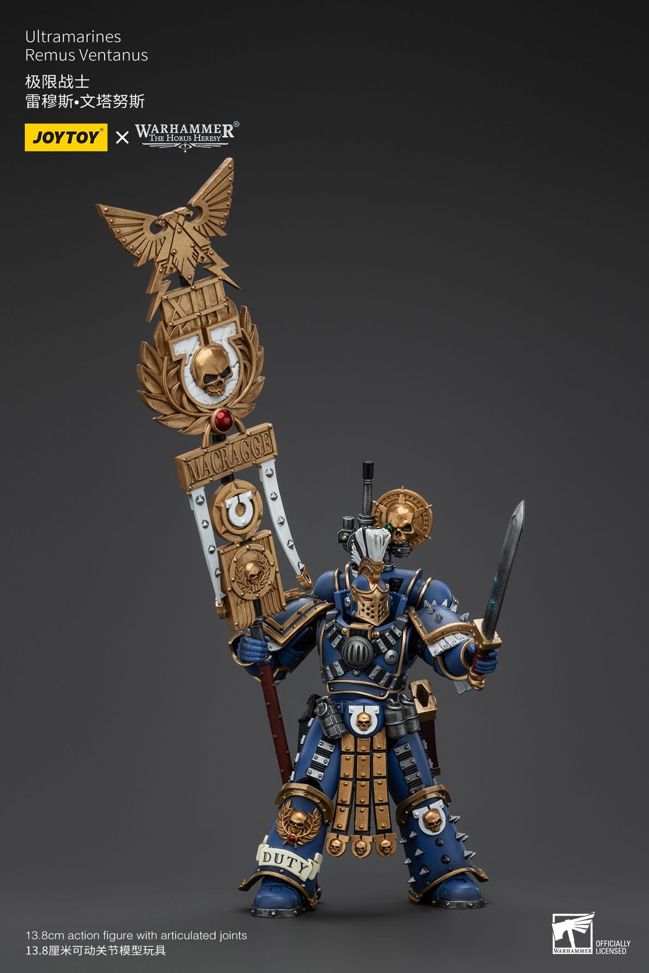 Warhammer The Horus Heresy: Ultramarines Remus Ventanus: Action Figure: Joy Toy