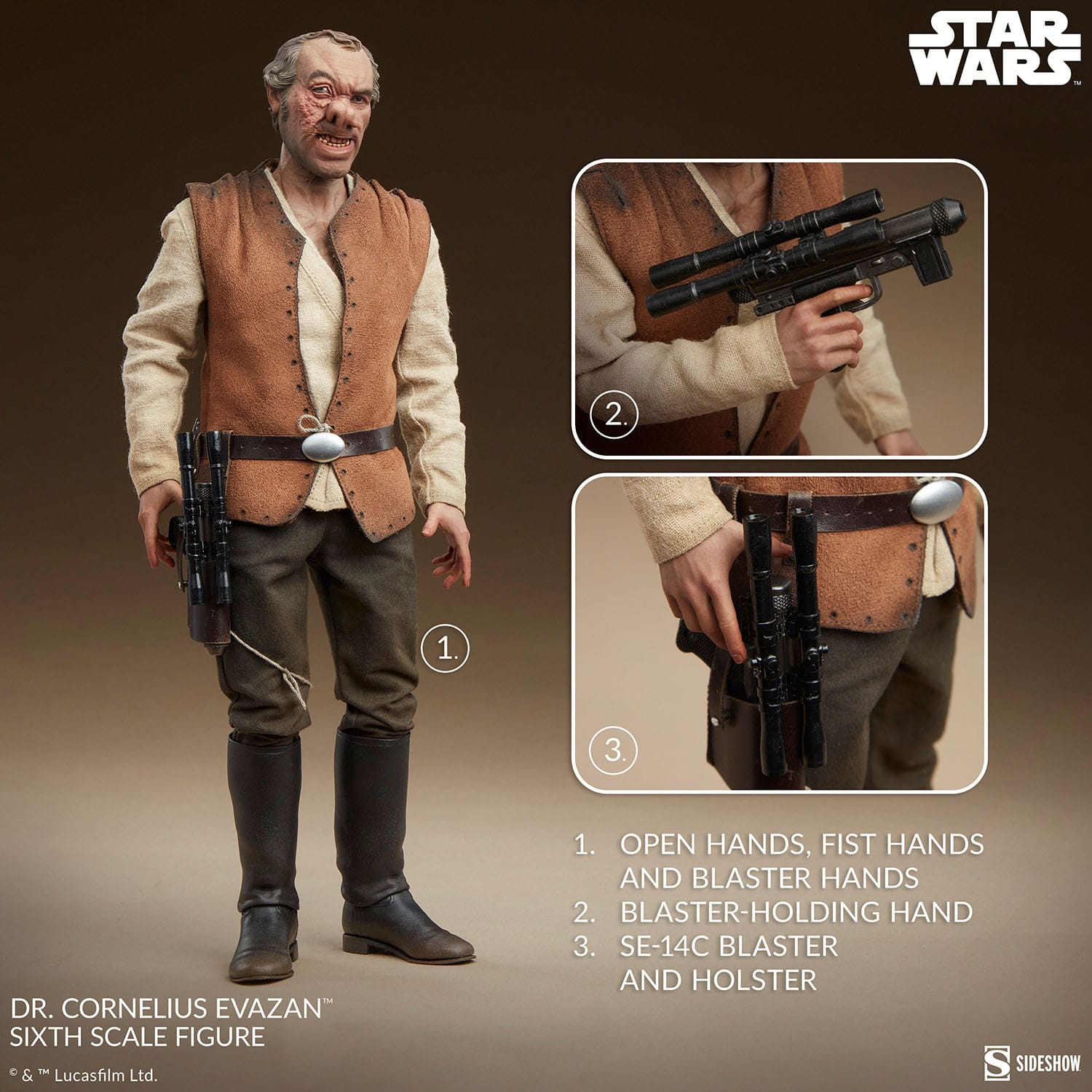 Star Wars: Episode IV: Scum & Villainy: Doctor Cornelius Evazan: Sixth Scale Figure