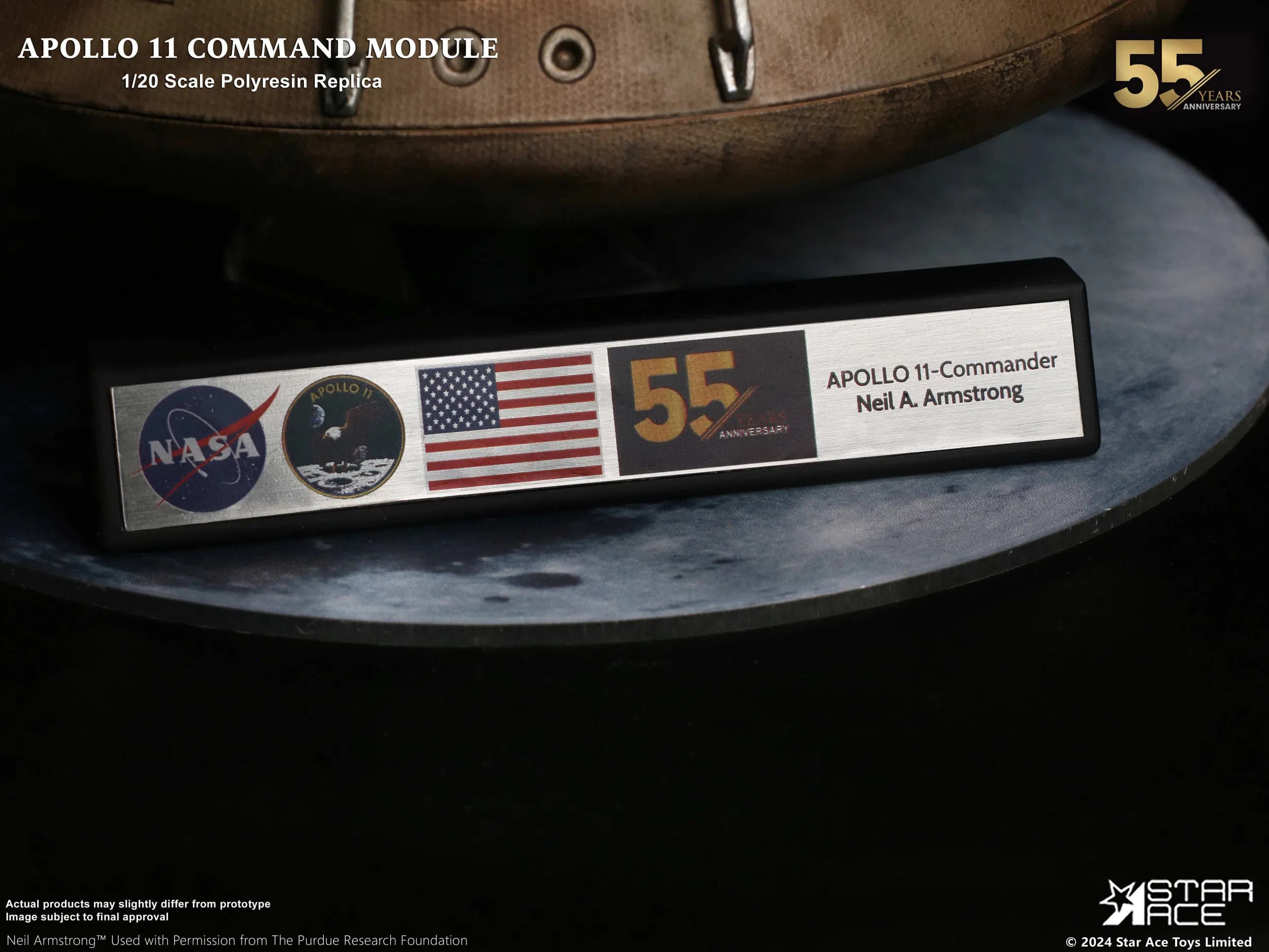 Apollo 11: Command Module: Deluxe Version: 1/20 Scale Replica: Star Ace